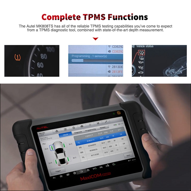 Autel MK808 complete TPMS-functietool